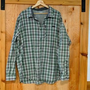 Men's Columbia titanium button down shirt